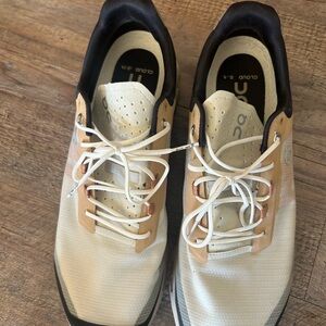 On Running Men's Cloudvista Shoes - Cream and Black